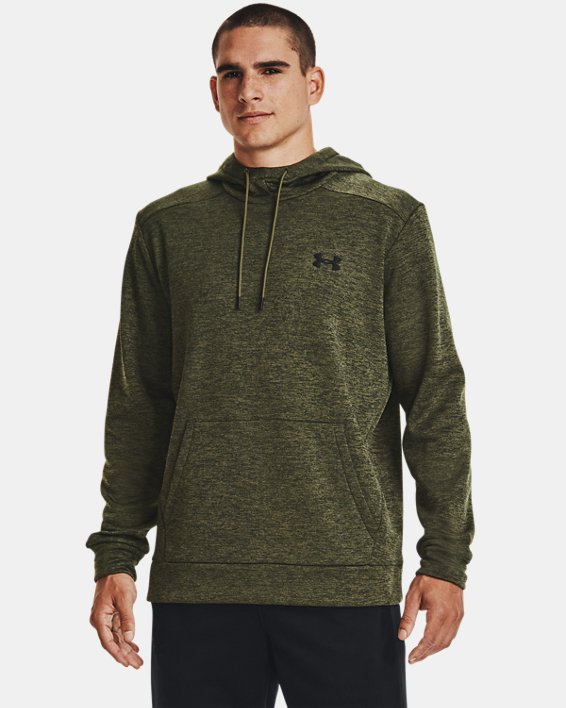 Men's Armour Fleece® Twist Hoodie, Green, pdpMainDesktop image number 0